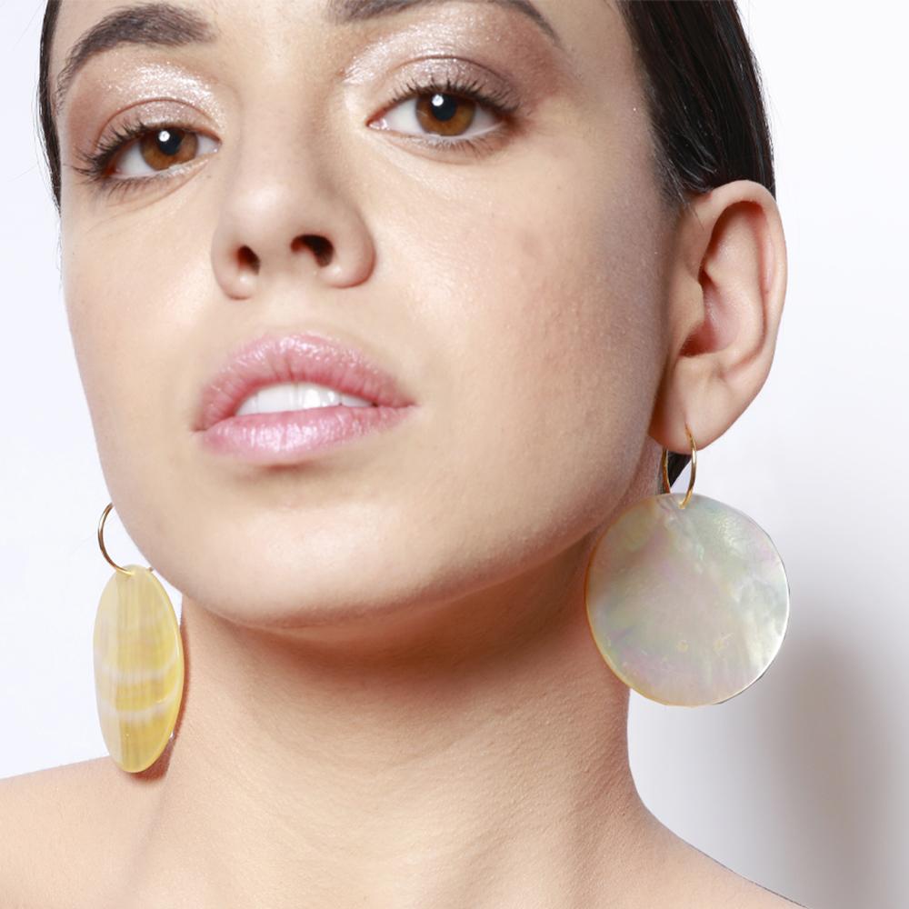 Pendientes con piedra natural